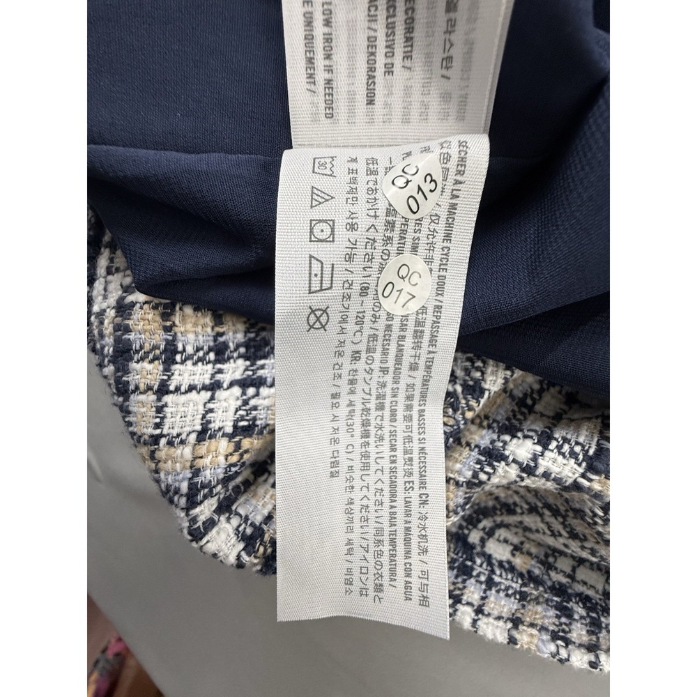 Abercrombie Tweed Mini Dress Small Plaid Preppy Old Money Quiet Luxury - Picture 11 of 16